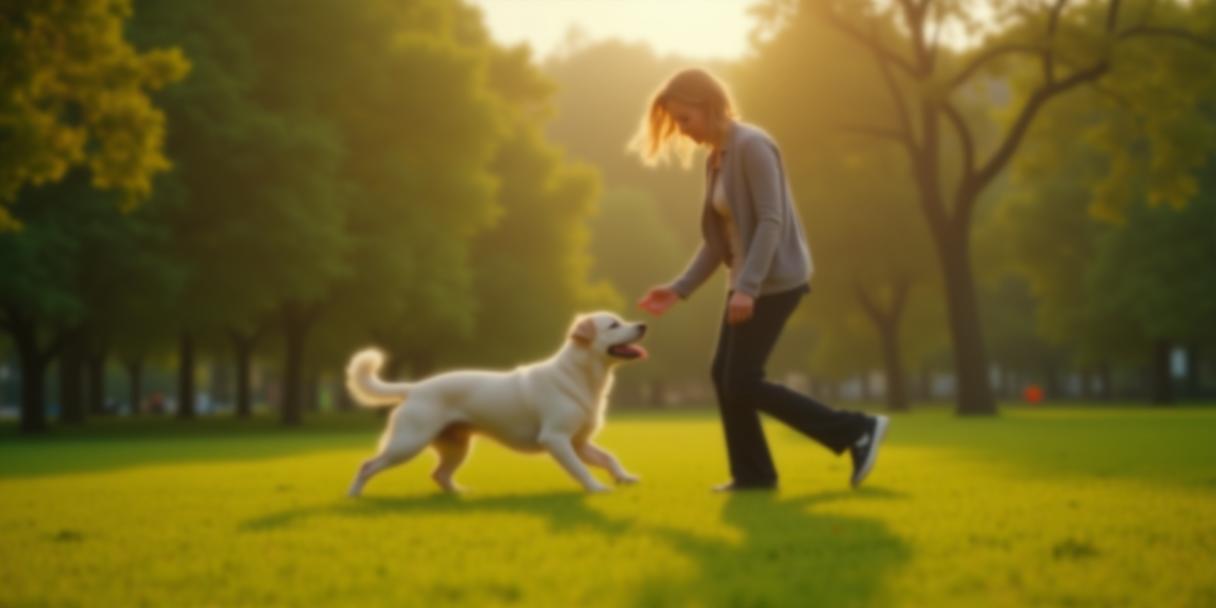 Dressage canin à Paris dans un parc