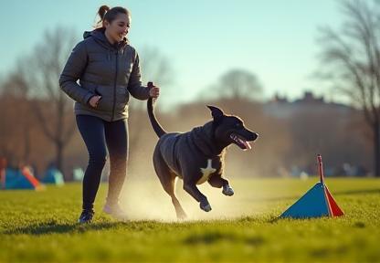 Parcours d'agility avec chien à Paris